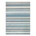 TOWN & COUNTRY EVERYDAY Rio Multicolor Stripe Indoor Outdoor Area Rug UV Fade Resistant High-Low Pile Blue/Multi 3 11 x5 2