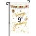 YCHII Happy 60th Birthday Garden Flag - Adult Women Men Fifty Years Old Birthday Yard Lawn Sign - 50th Birthday Party Garden Banner Indoor Outdoor Decoration Supplies - Double Sided (50th)