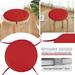 myvepuop 2024 Round Garden Chair Pads Seat Cushion For Outdoor Bistros Stool Patio Dining Room Four Ropes Rose Red 38X38CM