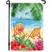 Summer Beach Chair On Sea Ocean Nature Garden Flag Spring Vertical Double Sided - For Tropical Home Patio Lawn House Yard Lawn Deck Outdoor Decor Outdoor - Suits Standard Flag Poles