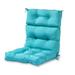 Havenside Home Driftwood 22x44-inch Outdoor High Back Chair Cushion by - 22w x 44l Teal