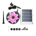 9V 3W Solar Fountain Unique Lotus Shape Garden Landscape Floating Fountain for Outdoor Use