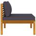 Irfora parcel Set With Dark 2 Piece Sofa Dark Cushions Wood Piece Sofa Set With Dark Cushions