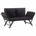 Irfora parcel Patio Bench 69.3 With Cushions Benchs Park Benches Patio With Cushion Patio Poly Rattan Bench Park BenchesBench 46233 Patio Park Bench Patio Porch Park Bench Park 27.6 X 31.5