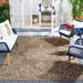 Safavieh Courtyard Karolyn Medallion Indoor/ Outdoor Waterproof Patio Backyard Rug Brown/Cream 6 7 x 9 6 8 x 10 7 x 9 Outdoor Living Room