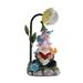 Outoloxit Solar Garden with Lamp Decoration-Garden Gnomes Decor Statue with Colorful Gradient Solar LED Lights Decoration for Outdoor Patio Balcony Meadow Ornament For Green