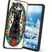 panther-floral-animals-405 phone case for Samsung Galaxy A72 5G for Women Men Gifts Soft silicone Style Shockproof - panther-floral-animals-405 Case for Samsung Galaxy A72 5G