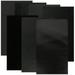 7 Sheets Black Faux Leather Home Leather Crafts Decorative Faux Leather DIY Artificial Leather Delicate Leopard Leather