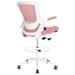 Drevy Drafting Chair Tall Office Chair for Standing Desk Office Chair Ergonomic Chair with Height Adjustable Lumbar Support and Footrest Tall Desk Chair Home Office Chair