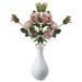 Dinmmgg 2pc Aegean Sea 5 Head Round Rose Wedding Bouquet Artificial Flowers Living Room Decoration Ornaments Flowers Rose Christmas Artificial Flowers Artificial Flowers