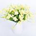 Artificial Flower Plastic Daisy Wildflowers Indoor Outside Garden Decor Winter Flowers Wedding Stuff for Reception Wedding Stands for Flowers Leaves Artificial Winter Centerpiece Winter Jasmine