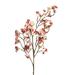 Pedty 1 Finger Cherry Blossom Peach Blossom Ins Wind Nordic Plum Blossom Artificial Flowerï¼ŒArtificial Cherry Peach Blossom Fake Silk Flower Home Wedding Party Floral Decor