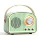 Retro Bluetooth Speaker Wireless Vintage Speaker Outdoors Wireless Portable Bluetooth Speaker - Light green