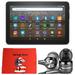 Amz_Fire HD 8 Tablet Bundle with Wired Earbuds and Cleaning Cloth 32GB Black 2GB Ram 2022 FireOS