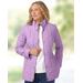 Blair Berkshire Diamond Quilted Jacket - Purple - 1X - Womens