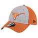 Men's New Era Heather Gray/Texas Orange Texas Longhorns Two-Tone 39THIRTY Flex Hat