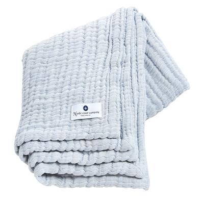 nordic coast company Baby Musselindecke L Large Hellblau Damen Image