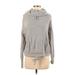 Barefoot Dreams Sweatshirt: Gray Color Block Tops - Women's Size X-Small