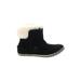 Sorel Boots: Winter Boots Wedge Casual Black Shoes - Women's Size 7 - Round Toe