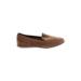 Anne Klein Flats: Brown Print Shoes - Women's Size 7 1/2 - Almond Toe