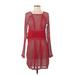 Free People Cocktail Dress: Red Dresses - New - Women's Size Small