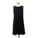 Tiana B. Casual Dress - A-Line: Black Solid Dresses - Women's Size Medium