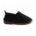 Flossy Childrens Unisex Pamplona Shoes - Black Canvas - Size UK 3 Infant