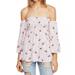 Free People Tops | Free People Lana Off The Shoulder Floral Top In Cloud Berry Combo Size S | Color: Pink | Size: S