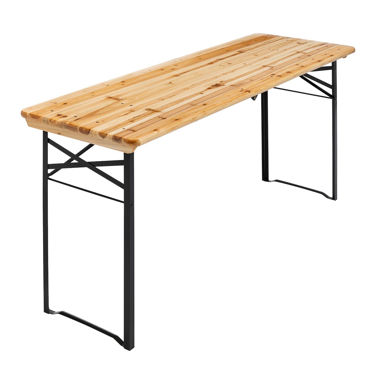 Oviala Business Klappbarer Biertisch aus Holz 180 cm Oviala Image