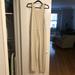 Zara Pants & Jumpsuits | Never Worn- Zara Beige Drawstring Jumpsuit Size M | Color: Cream/Tan | Size: M