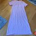 J. Crew Dresses | Jcrew Knit Midi Dress Style Bg216 Size Large Pink Stripes | Color: Pink | Size: L