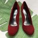 Nine West Shoes | Nine West New Striking Red Suede Heels | Color: Red | Size: 7.5