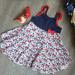 Disney Dresses | Disney Minnie Mouse Handkerchief Hem Dress Sz 3t | Color: Blue/Red | Size: 3tg