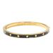 Kate Spade Jewelry | Kate Spade Spot The Spade Black Enamel Hinged Bangle Bracelet | Color: Black/Gold | Size: Os