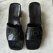 Gucci Shoes | Gucci Black Rubber Platform Slides With Logo | Color: Black | Size: 37eu