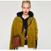 Zara Jackets & Coats | Nwots Zara Faux Fur Coat | Color: Brown/Yellow | Size: Xs