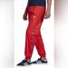 Adidas Pants | Adidas: Men’s Red Track Pants 3d Embroidered Trefoil Logo And Stripes | Size Xl | Color: Red | Size: Xl