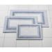 Wide Width Amore Ombre Bath Rug by BrylaneHome in Harmony Blue (Size 24" W 40" L)