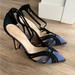J. Crew Shoes | Jcrew Black Suede And Blue Satin Stilettos | Color: Black/Blue | Size: 8.5