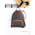 Michael Kors Bags | New Michael Kors Jaycee Medium Brown Womens Backpack Zip School Bookbag | Color: Brown | Size: M