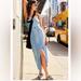 Free People Dresses | Free People Picture Perfect Strapless Tube Denim Midi Dress 10 | Color: Blue | Size: 10