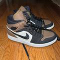 Nike Shoes | Air Jordan 1 Mid Se | Color: Black/Brown | Size: 8