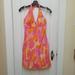 Lilly Pulitzer Dresses | Beautiful Vintage Lilly Pulitzer Giraffe Design Halter Dress | Color: Orange/Pink | Size: 4