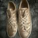Converse Shoes | Converse- Rose Gold Metallic Quilted Leather Sneakers | Color: Gold/Pink | Size: 6