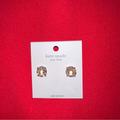 Kate Spade Jewelry | Kate Spade Brass, Cubic Zirconia Round Stud Earrings Nwt | Color: Gold | Size: Os