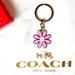 Coach Accessories | New Coach Pink Enamel Daisy Fob Key Ring #7355 | Color: Pink/White | Size: Os