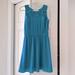 American Eagle Outfitters Dresses | Aeo Teal Cutout Sleeveless Dress, Size S | Color: Blue | Size: S