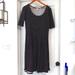 Lularoe Dresses | Lularoe Nicole Dress Size Xl | Color: Black | Size: Xl