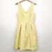 Anthropologie Dresses | Anthropologie Moulinette Soeurs Yellow White Floral A Line Sleeveless Dress | Color: White/Yellow | Size: 8