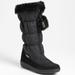 Coach Shoes | Coach Theona Snow Boots Rabbit Fur Trim Quilted C Logo Size 6 Practically New | Color: Black | Size: 6